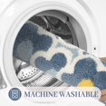 thumbnail image 5 of Bathroom Rugs, Cute Flower Bath Mat Flower Rug Non Slip Floor Carpet Microfiber Super Absorbent Machine Washable Bathtub Rug for Bedroom, Living Room and Bathroom Decor (19.6 x 31.4 inch), 5 of 6