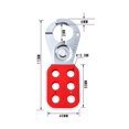 thumbnail image 1 of Master Lock Lockout Cerrojo estándar de acero de 25 mm (1 pieza, rojo), 1 of 2