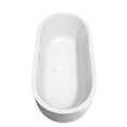 thumbnail image 4 of Juliette 67 Inch Freestanding Bathtub in White with Shiny White Trim and Floor Mounted Faucet in Matte Black, 4 of 7