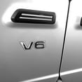 thumbnail image 2 of Emblema de metal cromado V6 con logotipo 3D para automóvil, 2 of 5