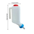 thumbnail image 3 of LanSuare 2-Piece Hanging Milk Bottles, Lamb Piglet Feeding Pots, Small Livestock Nurturing Tool, Farm Portable Feeding Device, 3 of 4