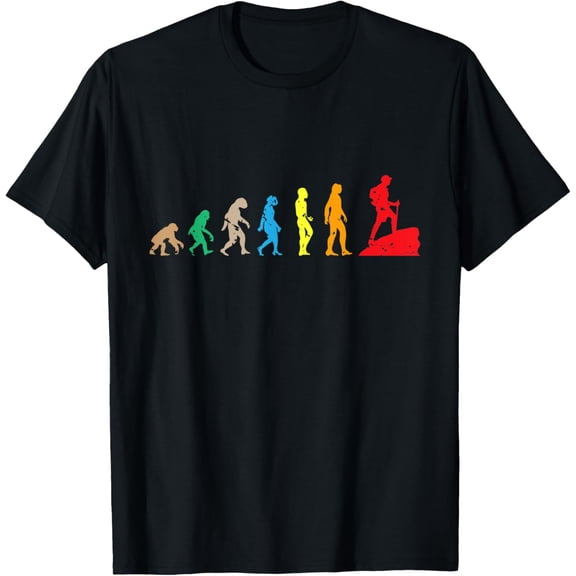 Hiker Gift Evolution Hiking T-Shirt