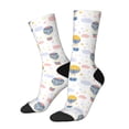 thumbnail image 1 of Lukts Hot Air Balloon Pattern Womens Crew Soft Moisture-wicking Socks,Moisture Control Crew Socks,Mid Calf Socks, 1 of 6