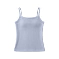 thumbnail image 2 of Lutiedan Girls' Tank Tops Sleeveless Spaghetti Strap Undershirts Square Neck Basic Summer Dance Camisole Tank Tops 7-13 Years, 2 of 7