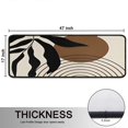 thumbnail image 5 of Kitchen Rugs Sets Of 2,Black Boho Geometric and Plant Pattern Anti Fatigue Kitchen Mat Rugs Non Slip Washable,Decorative Kitchen Floor Mats for Kitchen,Sink,Laundry,17"x47"+17"x47", 5 of 5