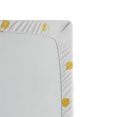 thumbnail image 2 of Ambesonne Live Laugh Love Fitted Sheet, Phrase Dots, Queen Size, Black White Yellow, 2 of 2