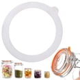 thumbnail image 1 of HONGLIN Food Grade Silicone Mason Jar Sealing Rings, Leak-Proof O-Shape Gaskets - White, 1 of 6