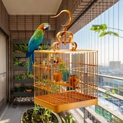 Large Bird Cage Assembly Nest Feeder Accessories Stand Cage Pet House Pet Supplies Hanging Hook Birdcage for Parrot Parakeet Conures Finches
