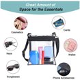 thumbnail image 6 of Pompotops Clear Crossbody Bag Clear Messenger Bag Clear Shoulder Bag Stadium Approved For Women And Men, Clear Purse For Concert Sport Event Work, 6 of 7