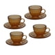 thumbnail image 3 of Juego de 4 tazas de té en miniatura para casa de muñecas, vajilla pequeña, comida, adorno, modelo Marrón, 3 of 9