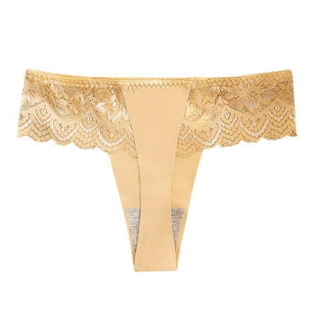 

CLZOUD Lounge Underwear Lace Womens Lace Breathable Lace Hollow Out and Raise The Pure Brief Panties Xl