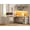 Grey, variant on SEDETA L Shaped Desk with Hutch, Farmhouse Computer Desk with Drawers, Sliding Doors, Open Shelves, Corner Home Office Desk with Power Outlets & LED Lights, Wood Writing Desk, Grey