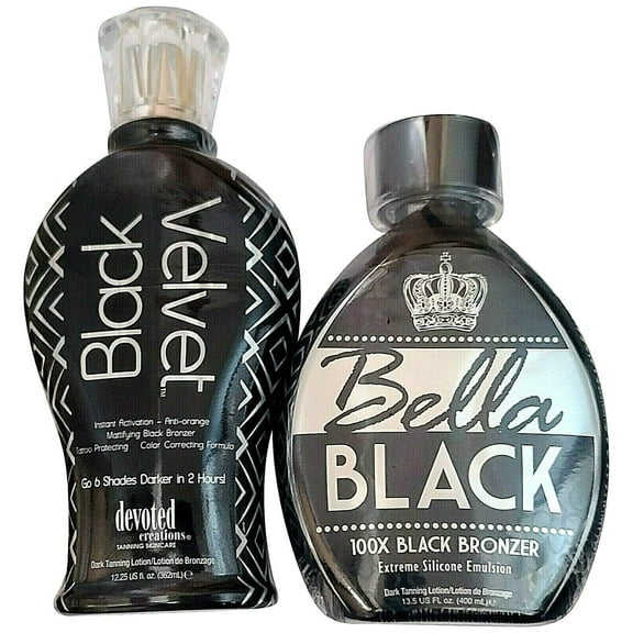 Black Velvet & Vita Bella Black 100X Tanning Lotion