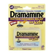 "Dramamine Motion Sickness Relief for Kids, Grape Flavor, 8 Count"