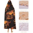 thumbnail image 4 of Skull Skeleton Hooded Blanket, Cozy Wearable Blanket for Adults Flannel Soft Warm Blankets for Womens Mens Kids, 4 of 6