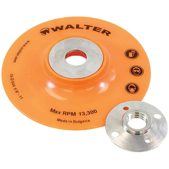 Walter 15D044 4-1/2x5/8-11 Backing Pad Assembly for Sanding Discs