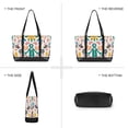 thumbnail image 6 of FORMRS Canvas Laptop Tote Bag for Women with 15.6" Computer Compartments Shoulder Handbag, Abstract Floral, 6 of 7