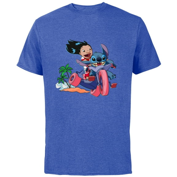 Disney Lilo & Stitch Wild Ride - Short Sleeve Cotton T-Shirt for Adults - Customized-Royal Heather