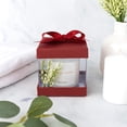 thumbnail image 2 of Clear Plastic Gift Boxes 12 Pack Maroon 4X4X4" Bakery Boxes With Base Lid & Ribbon, 2 of 6