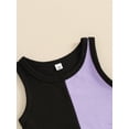 thumbnail image 6 of Nygoyerh Toddler Girls Summer Activewear Outfits Kids Sleeveless Tank Tops with Elastic Shorts 2Pcs 12M-5T Little Girls Contrast Colors Shorts Sets for Daily Sport, 6 of 8
