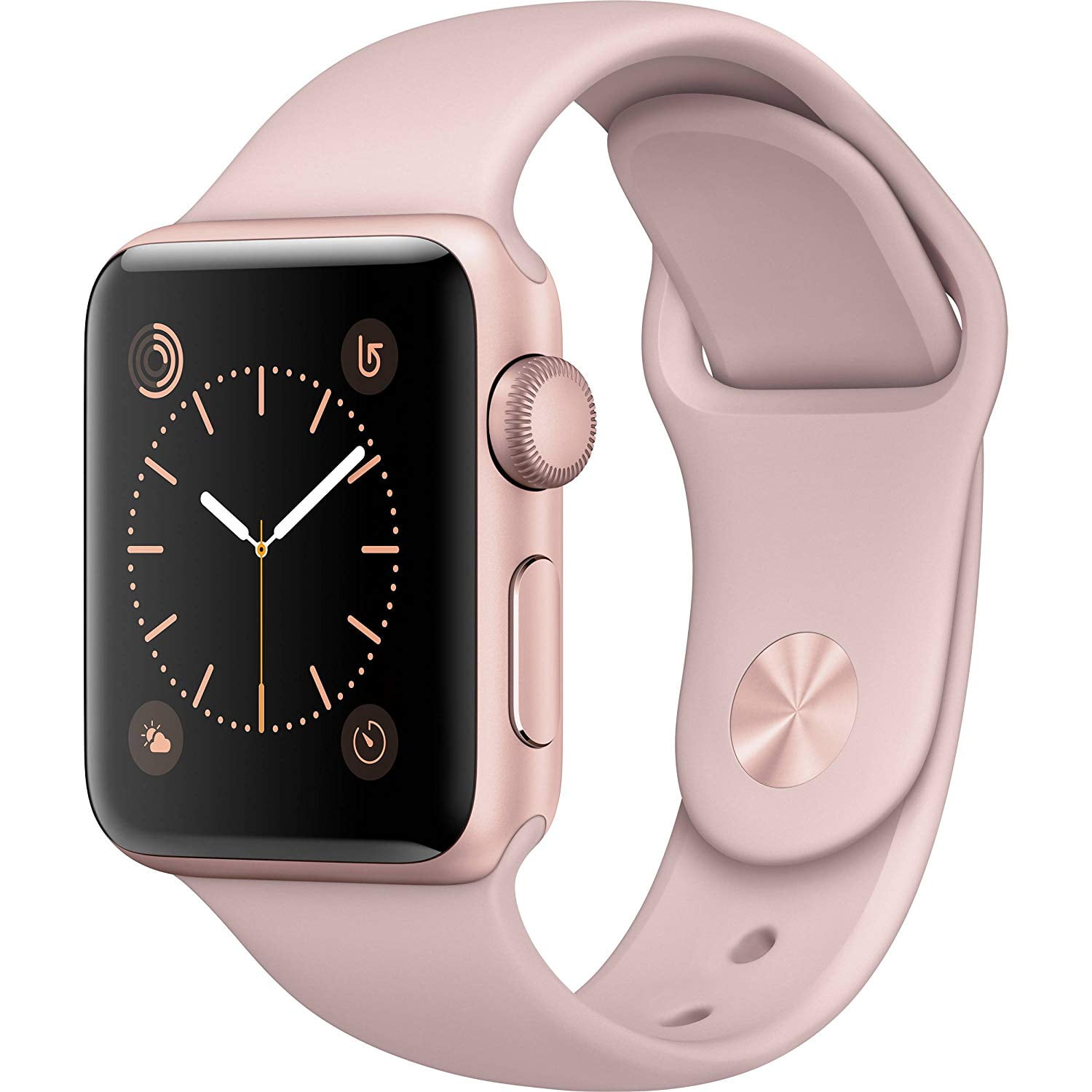 Apple Watch Series 5 GPS, 40mm Gold Aluminum Case with Pink Sand Sport Band  - S/M \u0026 M/L - Walmart.com