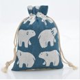 thumbnail image 1 of Bolsa de algodón estampada, bolsa de tela con cordón de algodón y lino, bolsa de embalaje repelente de mosquitos, bolsa pequeña de estilo pastoral para guardar joyas y regalos, 1 of 5