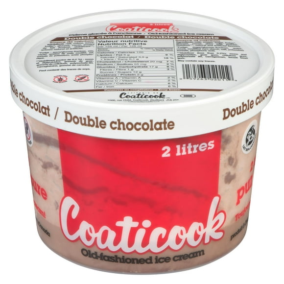 Coaticook Double Chocolate Ice Cream, 2 L