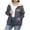 Gray, variant on QIUOMBBP Winter Jackets for Women Plus Size Sherpa Lined Full Zip Hoodies Wine Glass Print Long Sleeve Fleece Sweatshirts, Gray, XXXL
