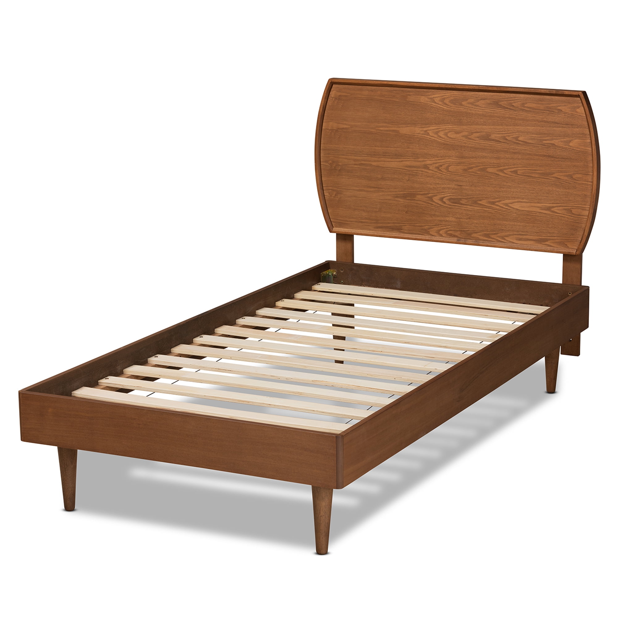 Baxton Studio Yori Brown Finished Wood Twin Size Platform Bed