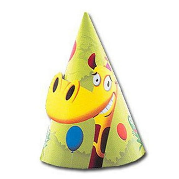 Jungle Frolic Cone Hats (8ct)