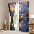 thumbnail image 3 of Manfei Lake House Black Out Curtains for Boys Girls,Rustic Cottage Curtains Pack of 2 (42x63 Each),Nature Scenery Bedroom Curtains,Ultra Soft Home Decor, 3 of 6