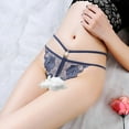 thumbnail image 2 of Clothing 2025 Thongs for Women Transparent Embroidered Low Waist Hollow Luxurious Feminine Panties Thongs Underpants Women Underwear Thongs, 2 of 3