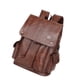thumbnail image 1 of Mochila para portátil de cuero PU, mochila de negocios con hombro ajustable marrón oscuro, 1 of 9