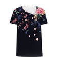 thumbnail image 4 of Black Summer Tops Plus Red Shirts for Women Plus Size Short Sleeve Tunic Tops for Women XS, 4 of 5