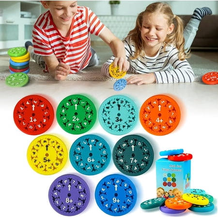 Math Facts Fidget Spinners, Math Facts Fidget Spinners for All The Stimmers, Multiplication Chat Game Fidget Toys for Adults Kids