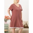 thumbnail image 2 of Camisón de mujer Agnes Orinda Tallas grandes Vestido de lunares San Valentín 4XL, 2 of 6