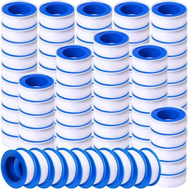 Cinta selladora impermeable de PTFE Pushglossy para fontaneros, 13 mm x 13,2 m