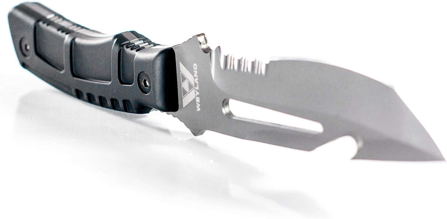 WEYLAND Survival Knife and Hunting Knife - Fixed Blade Camping Knife with Sheath for Outdoor Hiking, Camping or Bushcraft