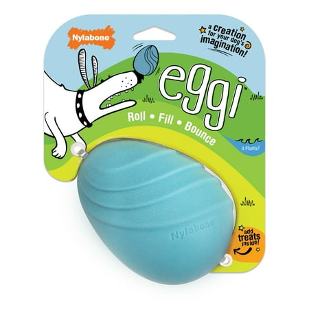 UPC: 0018214852834 | Nylabone Eggi Interactive Dog Toy Lightweight Bouncy Treat Toy Creative Play & Exercise