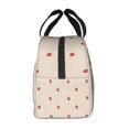 thumbnail image 4 of Mini Strawberry Print Lunch Bag Thick Aluminum Foil Tote Cooler for Women Work Picnic Gift, 4 of 7