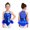 Royal Blue, variant on iiniim Girls Sequin Jazz Dance Sleeveless Halter Neck Feather Ballet Gymnastics Ice Skating Leotard Red 6