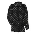thumbnail image 1 of GUESS Womens Clouis Polka-Dot Button Down Blouse, Black, X-Small, 1 of 2