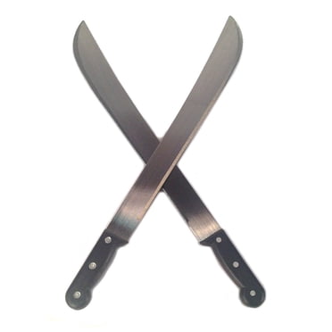 Set of 2 - Heavy Duty Machetes, 18" inch, Survival Knives for Home and Outdoors