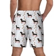thumbnail image 4 of Uemuo Dachshund On A Skateboard Pattern Mens Swim Trunks Quick Dry Board Shorts with Mesh Lining, Stretch Beach Shorts Quick Dry No-Chafing Board Shorts-Medium, 4 of 9