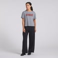 thumbnail image 5 of Women's Fanatics Heather Gray San Francisco 49ers Swing Pass Tri-Blend Boxy T-Shirt, 5 of 7