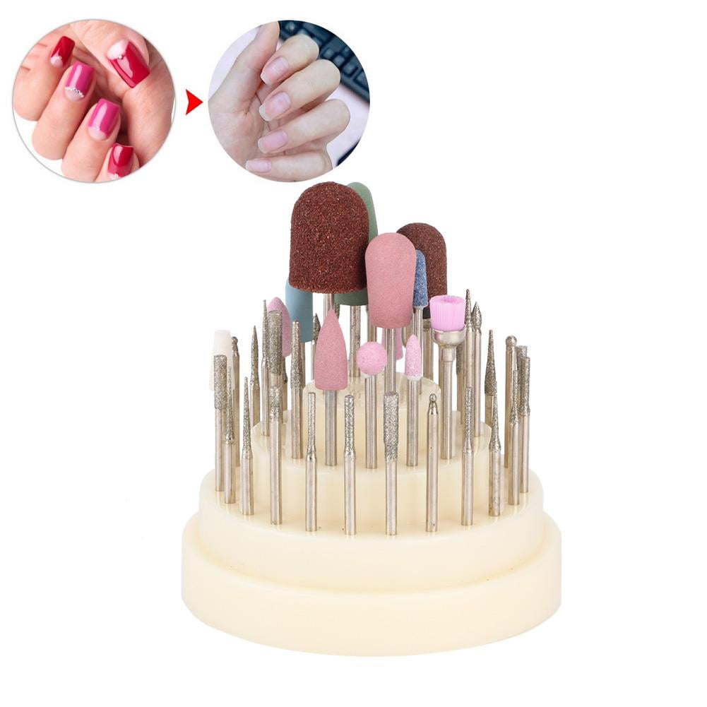 45pcs Nail Drill Bits File Grinding Head Set Electric Manicure Pedicure Nail Art Tools, Pedicure Machine Accessory , Nail Drill Bits Set