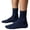 Navy, variant on 5 Pairs Breathable Ankle Socks for Men Basketball Footies Socks | Thin Cool Mesh Knit Socks for Casual Athletic Daily Use, Moisture Absorbent Soft Fit Socks