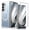Silver, variant on ELEHOLD Case for Samsung Galaxy Z Fold 7, Magnetic Clear Case Built in Screen Protector,Purple