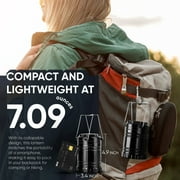 LED Camping Lanterns, Camping Accessories, Lamp Light, Collapsible Battery Flashlight, Hiking, Emergency, Outdoor Gear, Tents (2 Pack)