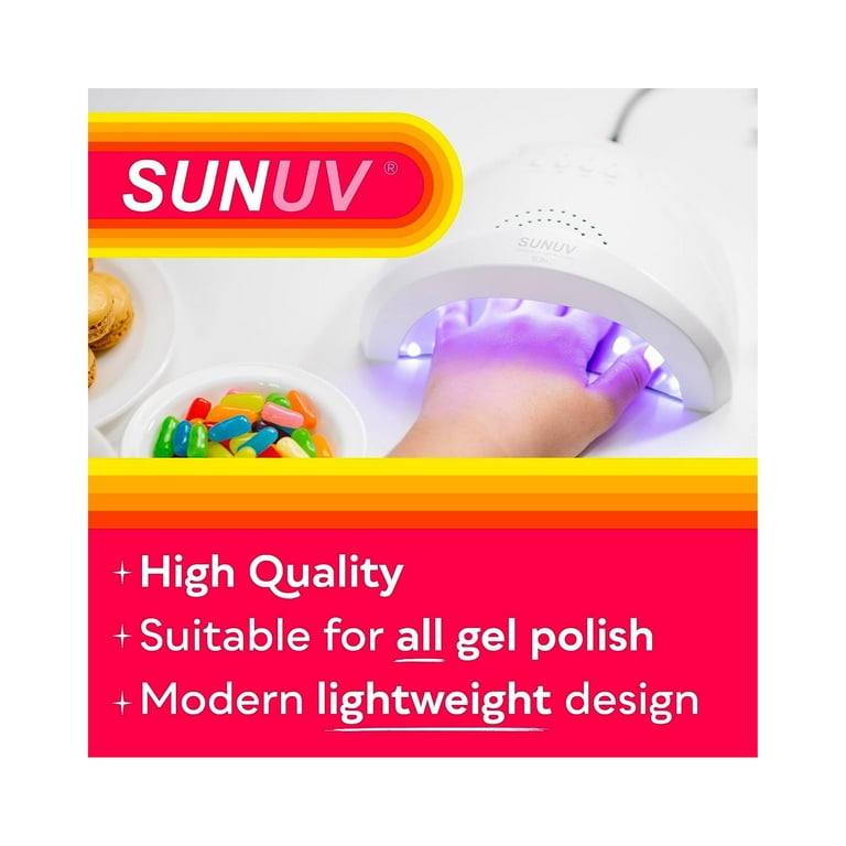 SNS UV LED Gel Nail Lamp, Rechargeable, 54W Power, White